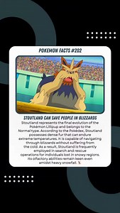 Stoutland Can Save People in Blizzards Stoutland is the final evolution of the Normal-type Lillipup. Pokédex notes that Stoutland has thick fur that can withstand extreme temperatures. It can move freely in blizzards without being affected by the cold. Because of this, Stoutland is often used to search and rescue people lost in snowy areas. Its sense of smell remains sharp even under thick snow. Stoutland proves that true strength sometimes comes from being a loyal protector. 🐕‍🦺 #pokemon #pok