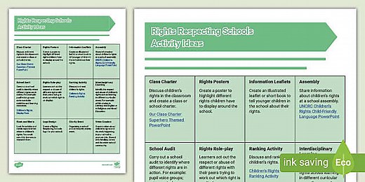 Rights Respecting Schools Activity Ideas