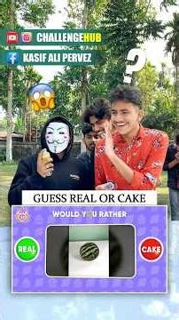 Cake or Not? Let’s Find Out 🤔 | #quiz #challenge #funny