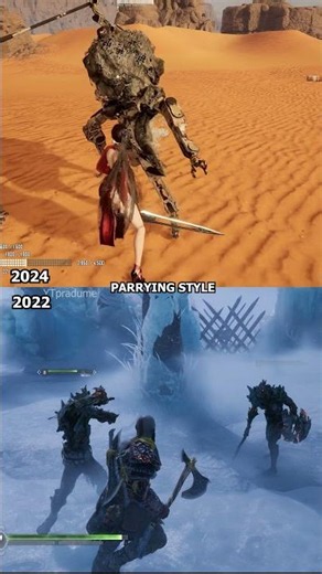 God Of War Ragnarok Stellar Blade Parrying Style #godofwar #stellarblade