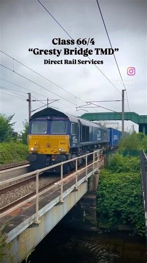 Class 66/4 “Gresty Bridge TMD” #trains #trainspotting #railway #freight #locomotive
