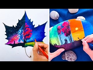 AMAZING PAINTING IDEAS. BEAUTIFUL PAINTING TECHNIQUES. SATISFYING PAINTING ART