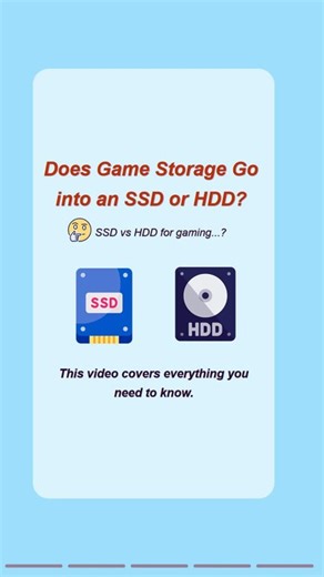 Does Game Storage Go into SSD or HDD?