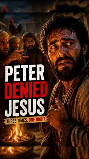 Peter denies Jesus