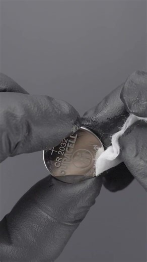 Removing the Bitter Coating on CR2032 Batteries