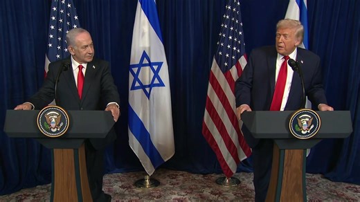 LIVE: Pres. Trump, Israeli PM Netanyahu statement at Mar-a-Lago https://bit.ly/4pT00lb | ABC 7 Chicago