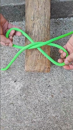 Bundling knot techniques, the locking effect is particularly strong #knot