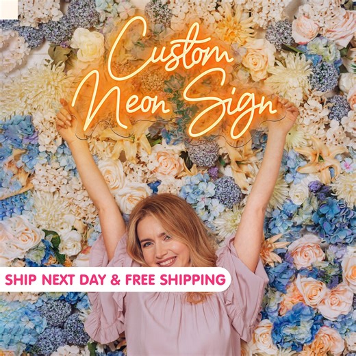 Custom Neon Sign, Personalized Led Neon Lights for Wedding, Home Room Decor, Party Wall Art - Etsy