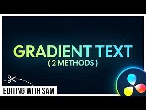 Gradient Text DaVinci Resolve (2 Methods) | Add Gradient to Text and Animate it DaVinci Resolve 18