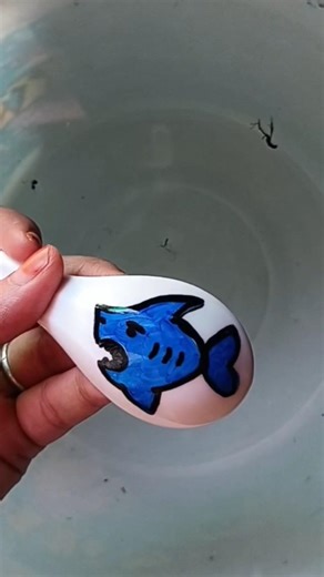 Amazing Floating Pen Shark Drawing 🦈 | Water Trick Art #shorts