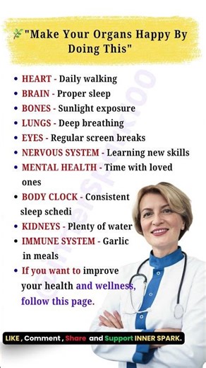 Make Your Organs Happy With These Simple Habits