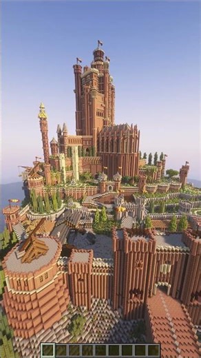 Kings Landing Red Keep city build showcase minecraft #minecraft #minecraftshorts #gaming