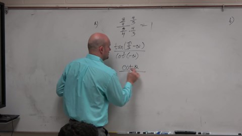 How to use trig identities to divide two trig functions