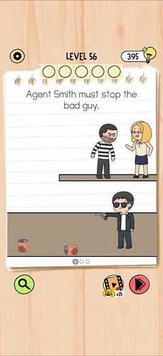 Brain Test 5: Tricky Challenge Level 56 | Every Puzzle Solved! 🎯 #Shorts #Challenge #Tutorial