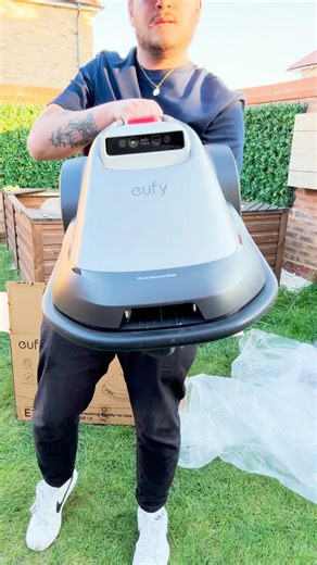 9.7K views · 39 reactions | Should #ai be making art or mowing your grass? 樂 Robot Lawn Mowers are the future of lawncare! Just check out the amazing eufy E18 Robot Mower 烙 #lawn #lawncare #robotlawnmower #satisfying #TikTokMadeMeBuylt | eufy | Facebook