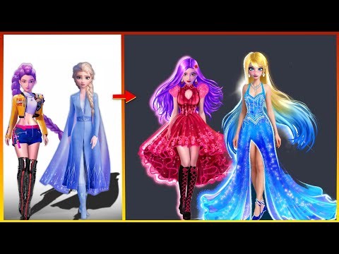 Epic Glow Up ‼️ Disney Princess Elsa and Rumi k-pop Demon hunters get amazing fashion transformation