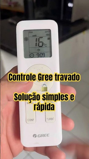 Ar condicionado. Controle Gree travado