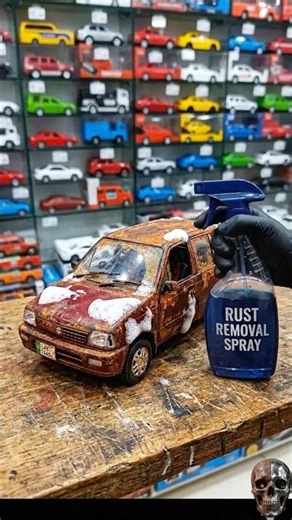 Rusty Mehran → Brand New 😍 Full Cleaning + Front Detail + 360° View #rustremoval #shortvideo #asmr
