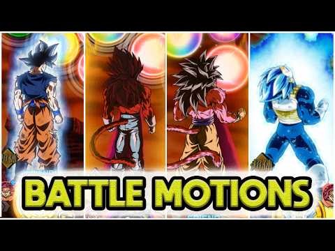 NEW UI GOKU, SSJ4 VEGETA & SSJ4 GOKU BATTLE MOTIONS! Dragon Ball Z Dokkan Battle