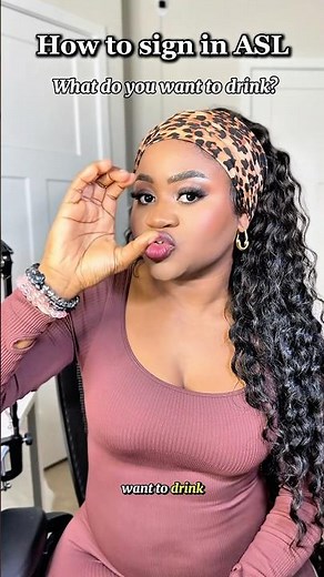 How to sign ”what do you want to drink“ in ASL. #asl