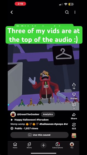 If this vid is up there too imma crash out #bfdi #vr #yeeps