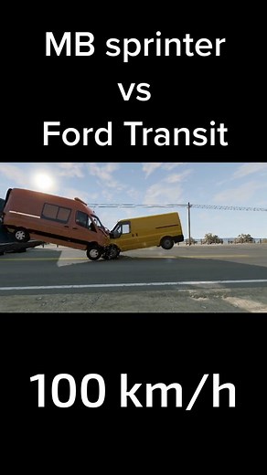 Ford Transit vs Mercedes Sprinter 🚚 Crash Test from 20 km/h to 150 km/h | Transit Center