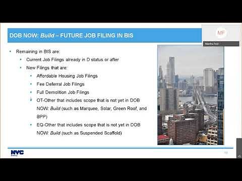 DOB NOW: BUILD – New Job Types Webinar