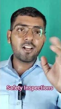 Safety inspection in Hindi / Inspection Procedure in hindi / stages of Inspection in hindi | 800