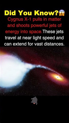 The First Black Hole We Ever Found is a Giant Laser ⚡🕳️ #space #sciencefacts #astronomy #spaceshorts