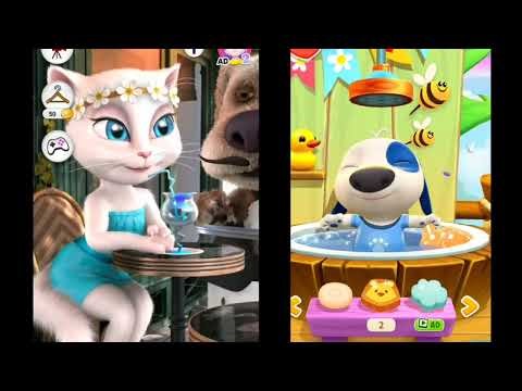 one)Talking Angela 🆚 My Talking Hank 😱 Epic Battle Gameplay | Who Wins?