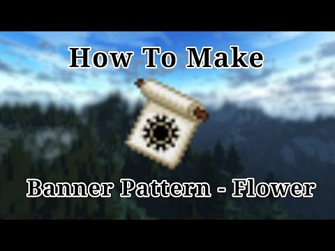 How to make Banner Pattern - Flower Charge in Minecraft | Recipe of Banner Pattern - Flower Charge |