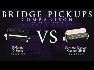 DiMarzio D SONIC vs Seymour Duncan CUSTOM SH-5 - Bridge Guitar Pickup Comparison Tone Demo
