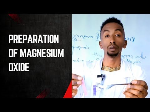Magnesium oxideን ማዘጋጀት