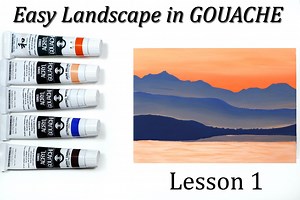 Easy Landscape in GOUACHE | Sandrine Curtiss | Skillshare