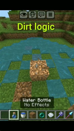 Minecraft Dirt block logic #minecraft