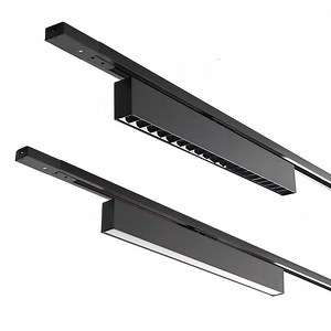 [Hot Item] 38mm Dimmable 30W 20W 10W LED Linear Track Light Slim Aluminum Body Track Lighting System Linkable Track Light