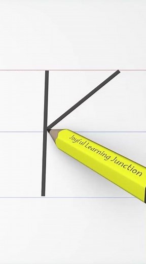 Letter K writing Practice for Kids #K, #alphabets #funandlearning #joyfullearning #kidseducation