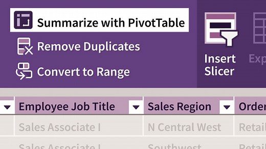 Excel: PivotTables in Depth Online Class | LinkedIn Learning, formerly Lynda.com
