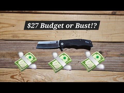$27 Buck Trunk Knife Review | Budget Beast or Bust? (Size vs Bugout & Mini Griptilian)