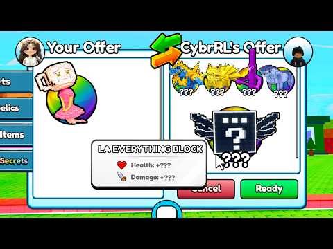 I Traded TRASH for LA EVERYTHING BLOCKS In Be A Lucky Block (Roblox)