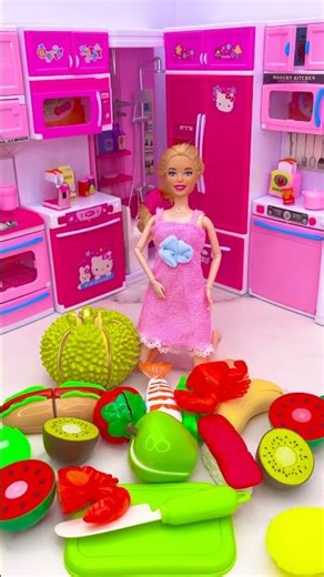 Satisfying With Unboxing Barbie Princess Kitchen Toys, ASMR Video #shorts