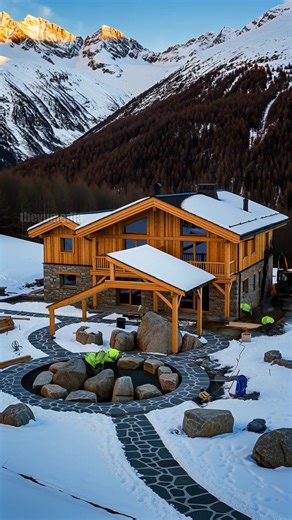 7.1K views · 80 reactions | Luxury Swiss Chalet Build! #Switzerland #build #chalet | Vu Designs | Facebook