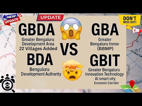 GBDA vs GBA vs GBIT vs BDA 🔥 Bengaluru’s Future Explained | AI Smart City & Master Plan