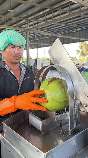 Super Fast Coconut Cutting Machine #fruit #coconut #fyp #viral