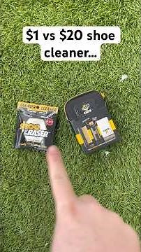 $1 Shoe cleaner vs $20 shoe cleaner… #sneaker #shoes
