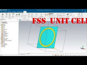 FSS unit cell designing optimization results modifications parametric study using CST