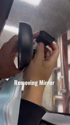 Removing Windshield Mirror