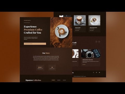Build a Modern Responsive Coffee Website with HTML and CSS | Create a modern website with HTML & CSS