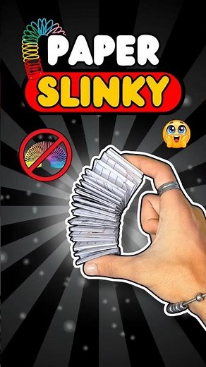 Amazing Notebook Paper Slinky 🌈😱✂️ #shorts #experiment #diy #craft #origami #slinky #howto #paper