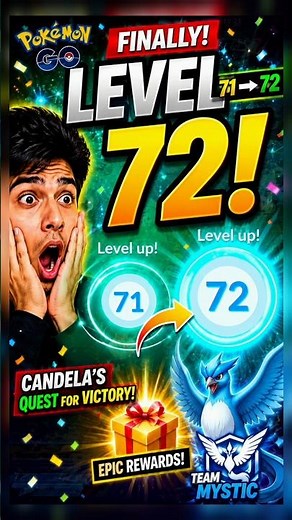 AFTER ALL THIS GRIND... LEVEL 72! 🤯🔥 #pokemongo #shorts #pokemongoshorts